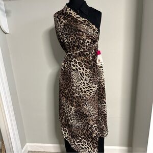Chiffon Beach Wrap Skirt Dress Cover Up Scarf Beach Sarong Animal OS 44x38 NEW